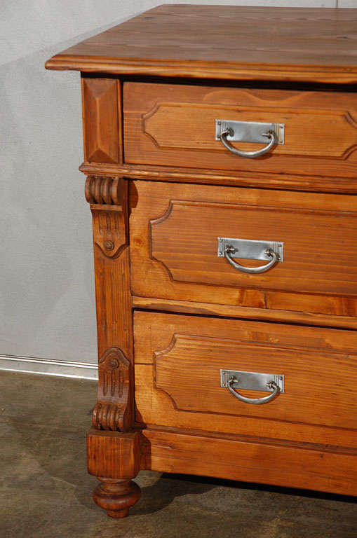 19th Century Commode with Two over Two Drawers