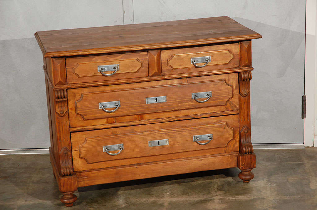 This French chest, circa 1880's, has four drawers and will make a good impression in any number of settings. Jefferson West offer a large selection of furniture, seating, mirrors, lighting, smalls and accessories. <br />
View over 500 items on
