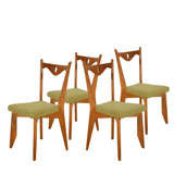 Set Of Four Guillerme et Chambron Dining Chairs