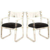 Pair Of Lucite Arm Chairs