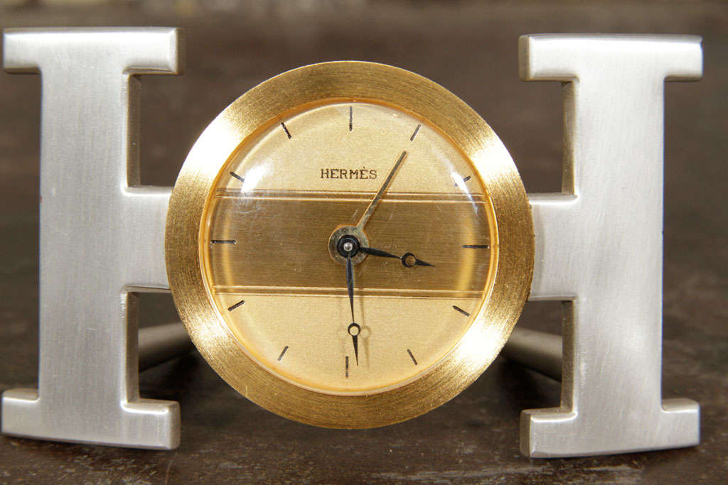 Hermes H Clock In Excellent Condition For Sale In New York, NY