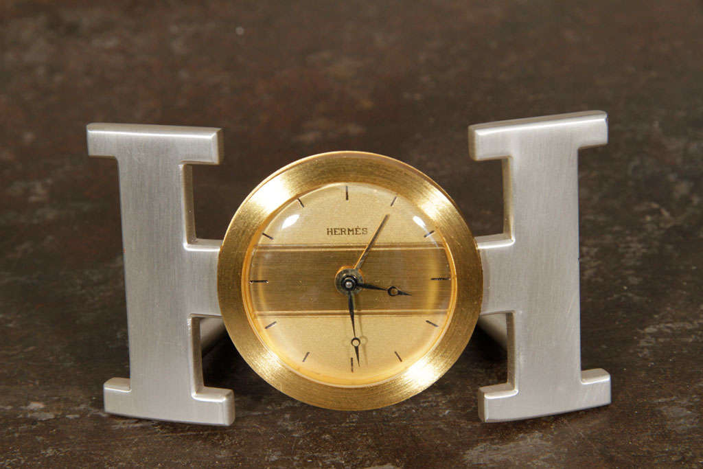 Hermes H Clock For Sale at 1stDibs