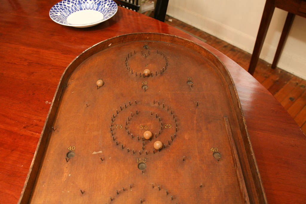 Wood English Bagatelle game
