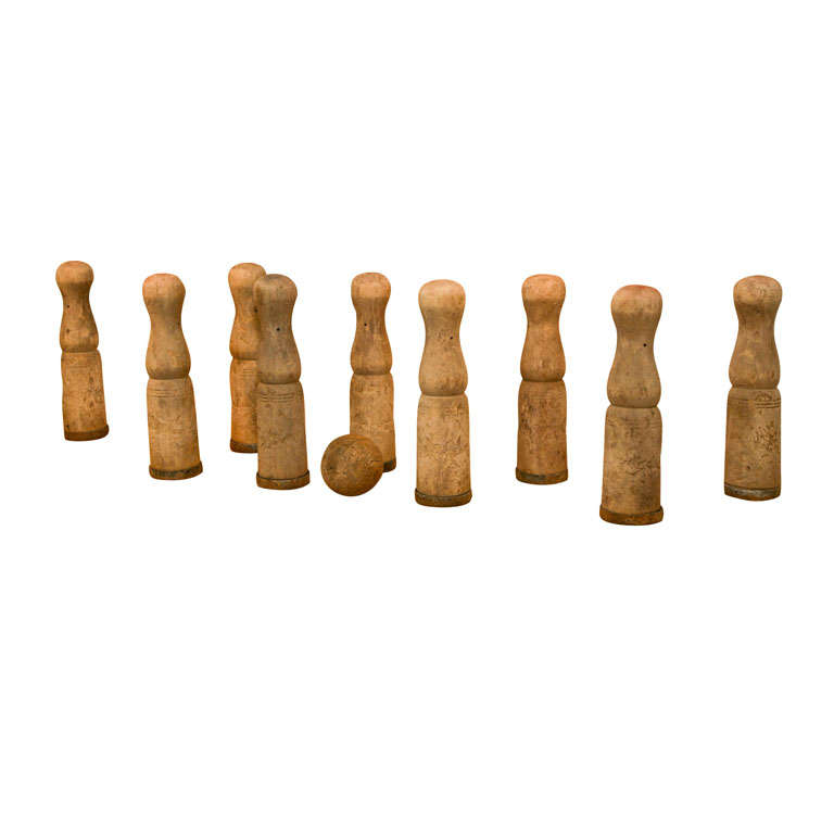 BOULES Grand French lawn bowling game at 1stdibs