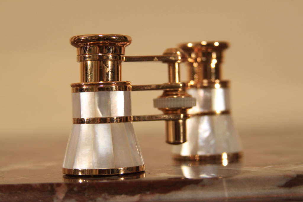 Mother of pearl opera glasses. 3
