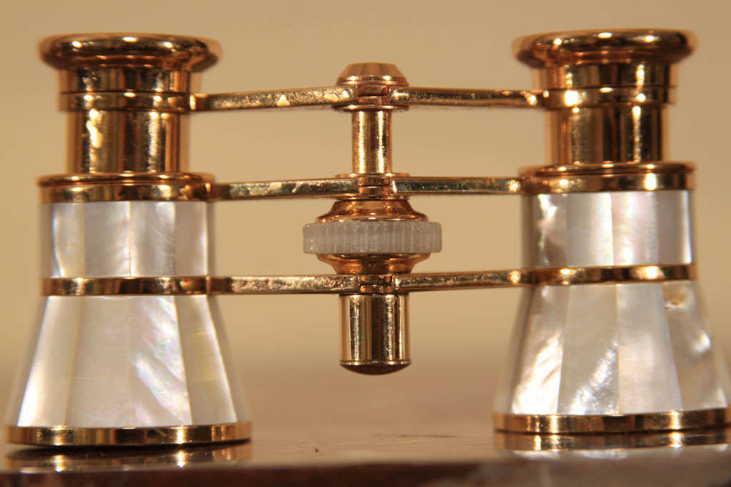 Mother of pearl opera glasses. 4