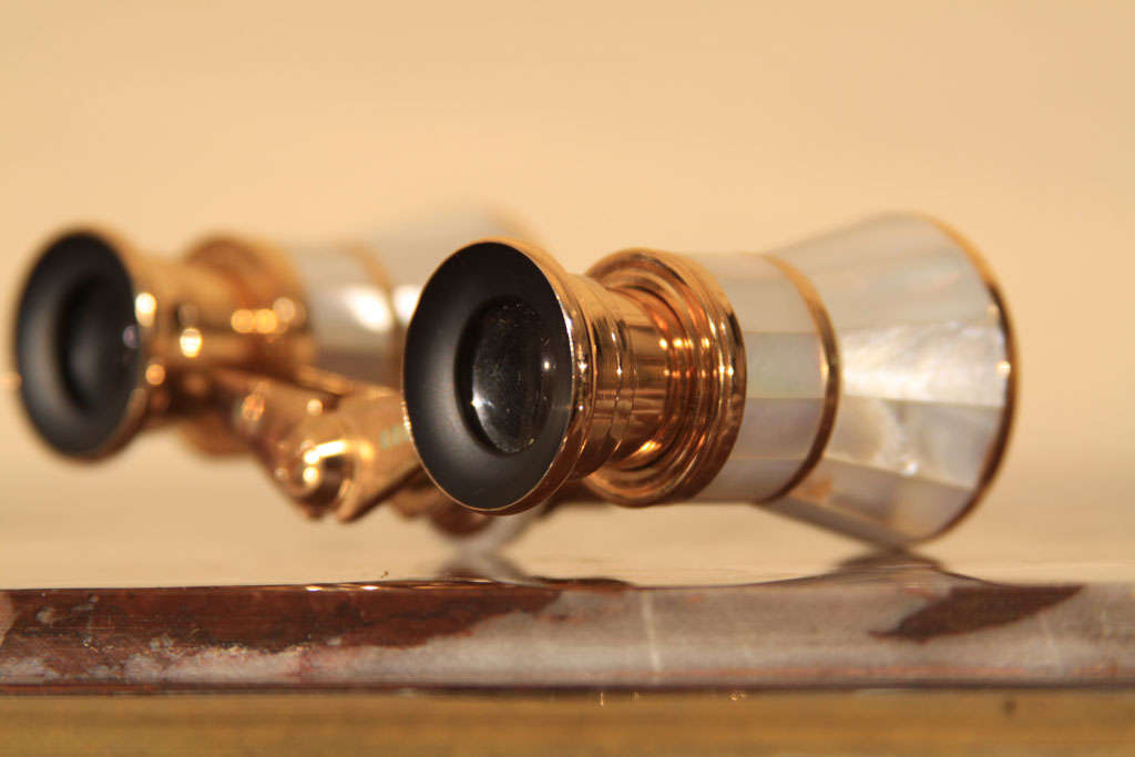 Mother of pearl opera glasses. 5
