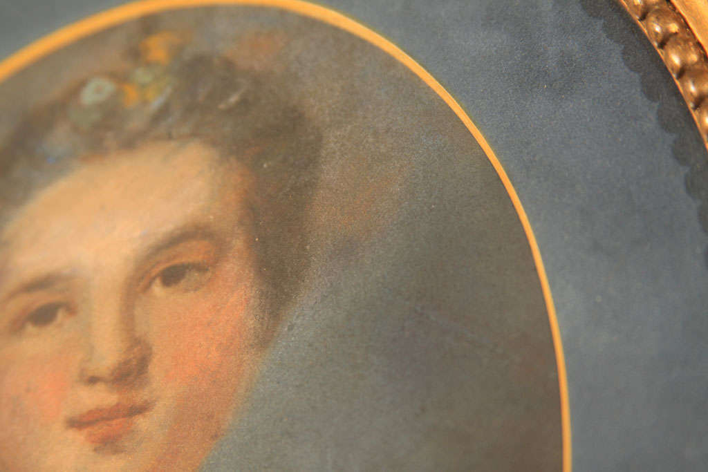 19th Century French pastel of Madame Nattier For Sale 5