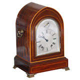 (L-4377) Antique English mantle clock.