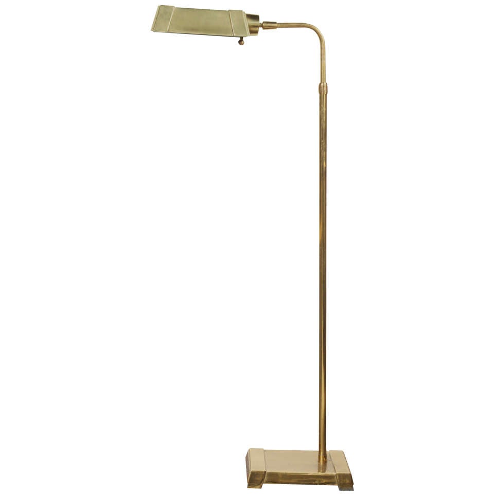 Vintage Heavy Brass Pharmacy Lamp