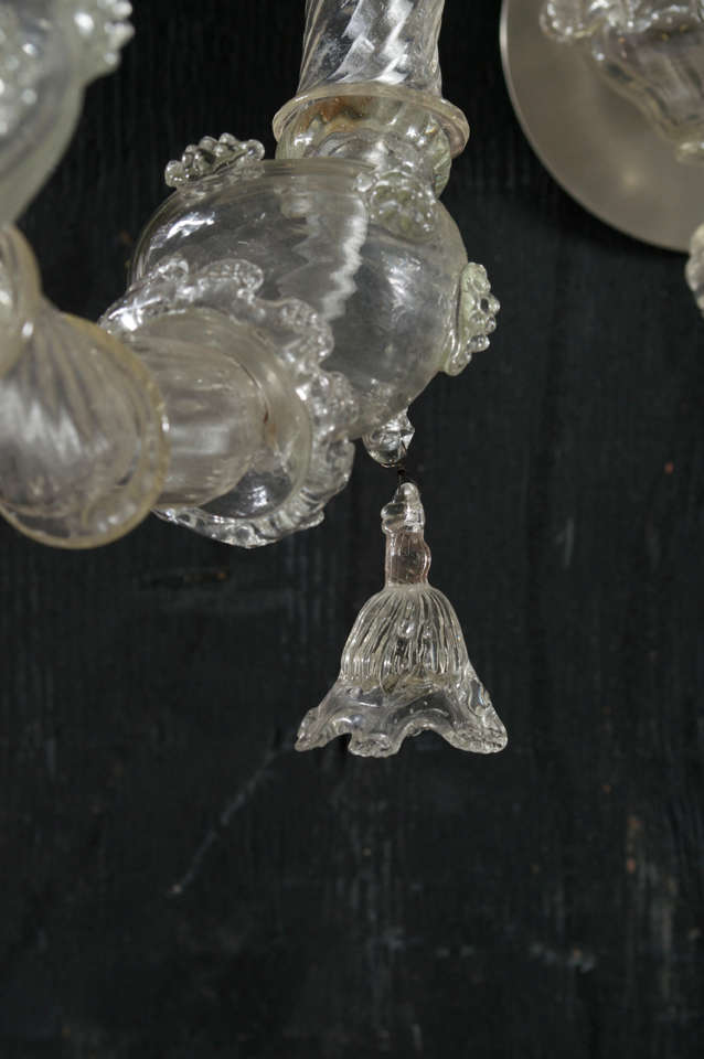 19th Century Pair, Venetian Glass Sconces