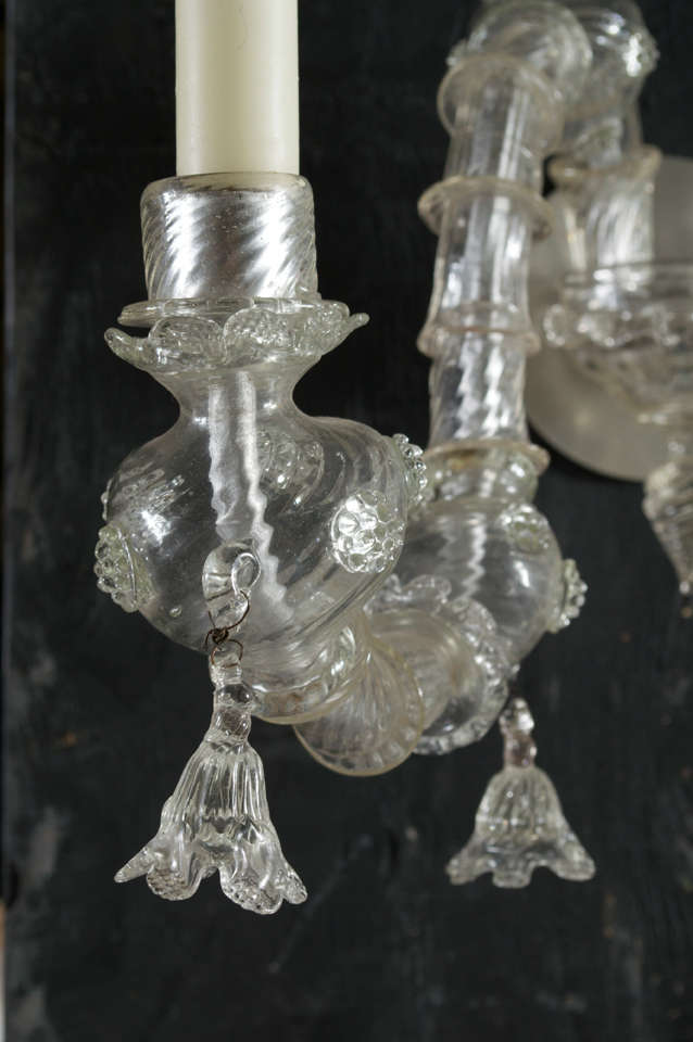 Pair, Venetian Glass Sconces 1