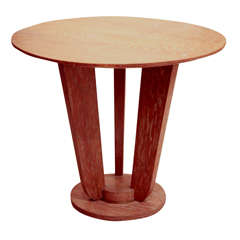  Side Table In Oak in the manner of LeLeu