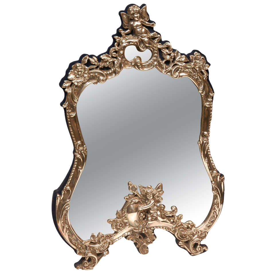Sterling Silver Vanity Mirror at 1stDibs sterling silver mirror