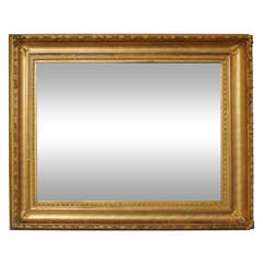 Museum American Gilt Framed Mirror, Gold Leaf, 19th Century