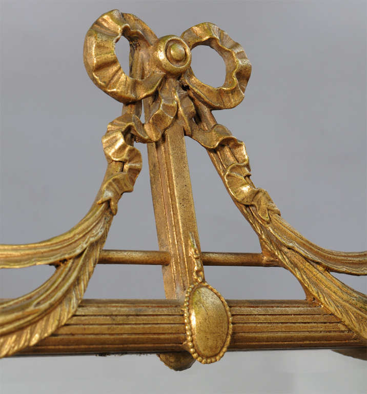 Giltwood Mirror with Swag Pediment 1