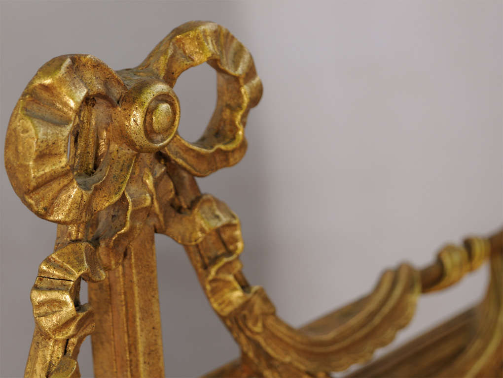 Giltwood Mirror with Swag Pediment 2