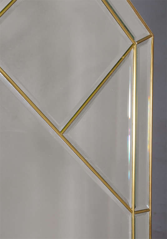 Brass Fretwork Frame Wall Mirror 1