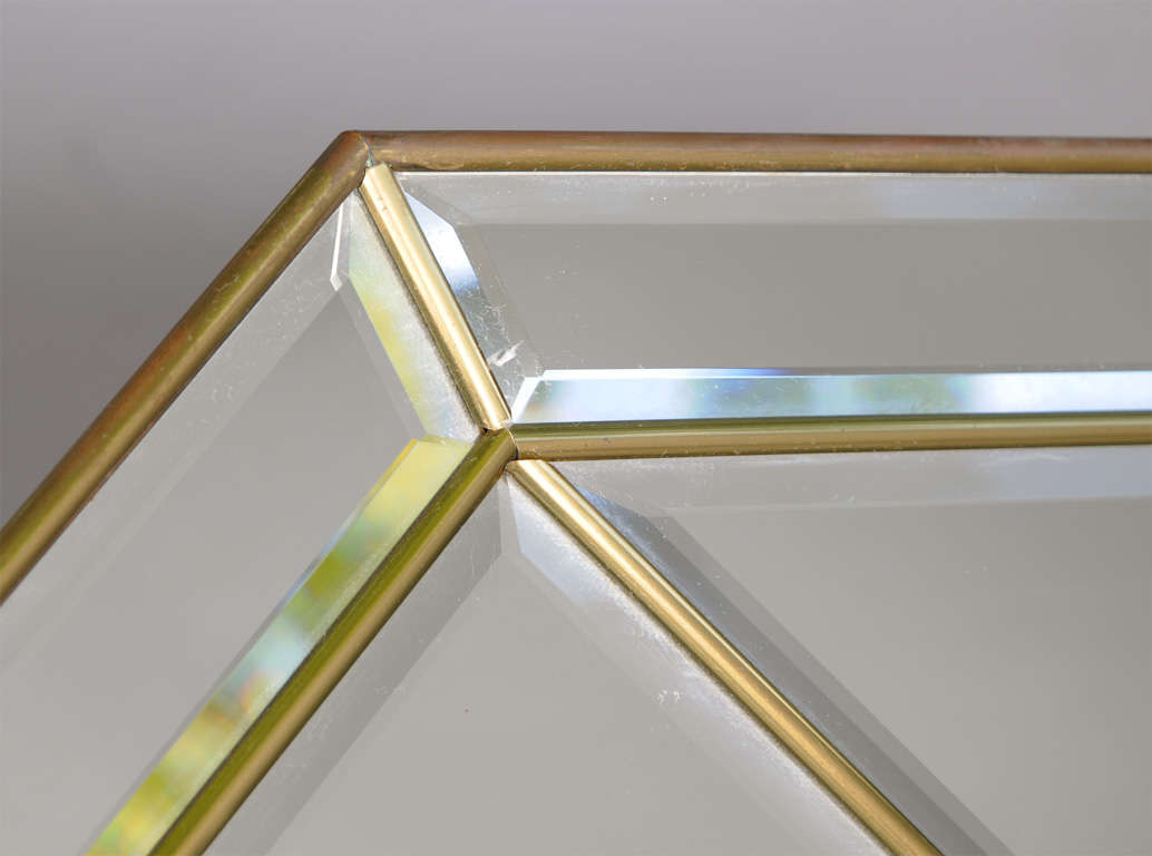 Brass Fretwork Frame Wall Mirror 2