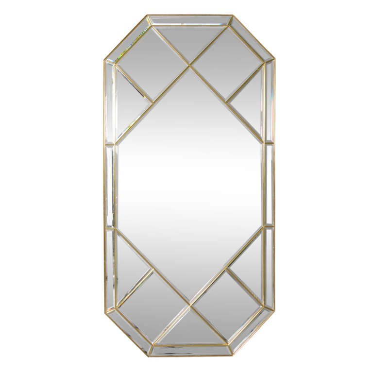 Brass Fretwork Frame Wall Mirror