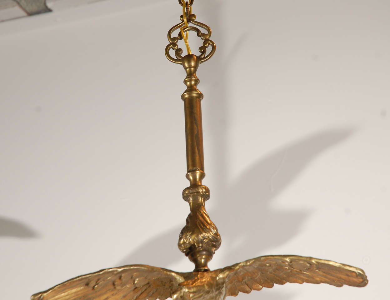 Mid-20th Century Brass Eagle Pendant