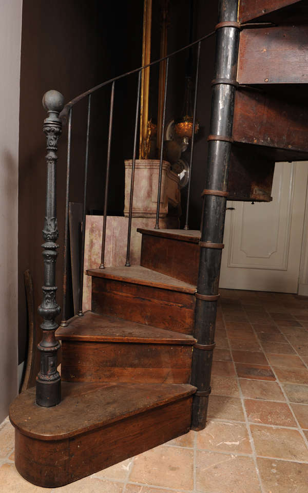 French Oak spiral staircase