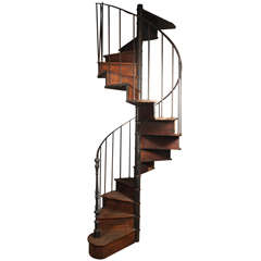 Oak spiral staircase