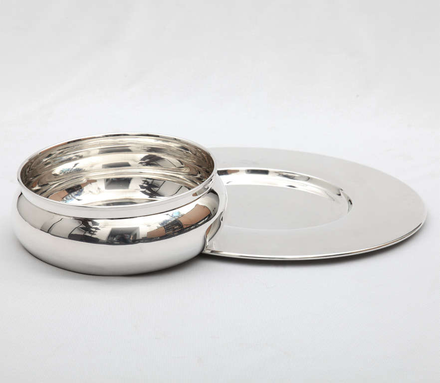 Silver Bowl and Plate by Coll. Gallia Christofle