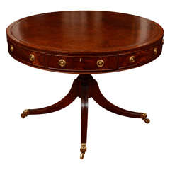Mahogany Leathered Rent Table, England, c. 1900