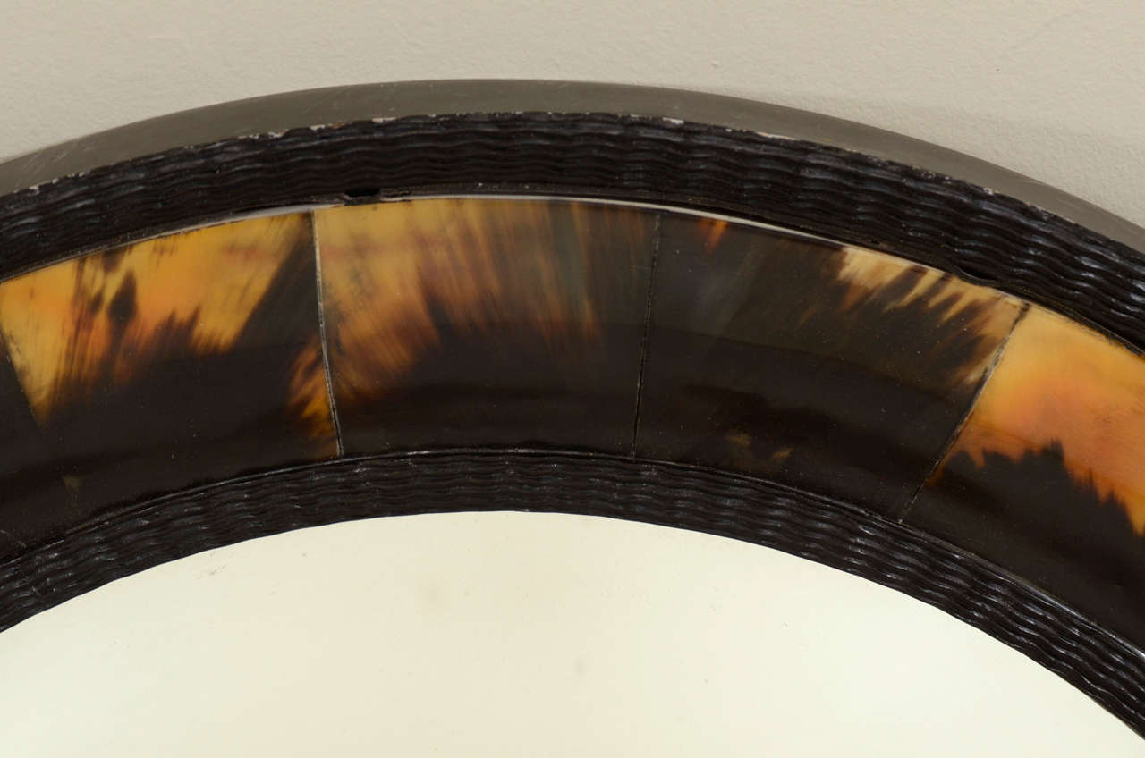 Mid-20th Century Large Horn Mirror