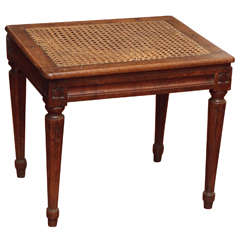 Late 18th Early 19th Century Cane Seat Tabouret