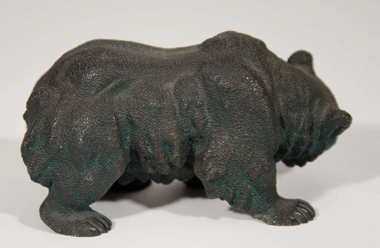 20th Century Bronze Bear For Sale