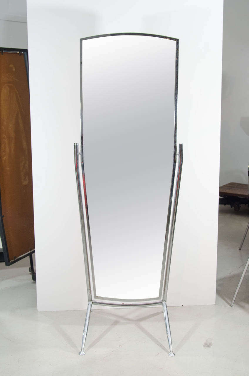 Every girl dreams of having the perfect mirror and this is it. Easily tilts to a flattering angle and sits on four graceful legs with dot feet. Modern and contemporary this mirror is an exciting edition to any dressing room.