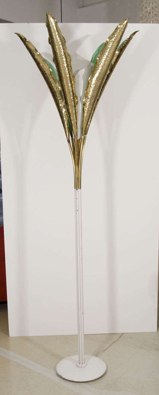 Lampadaire palmier Angelo Lelli pour Arredoluce Monza, signé