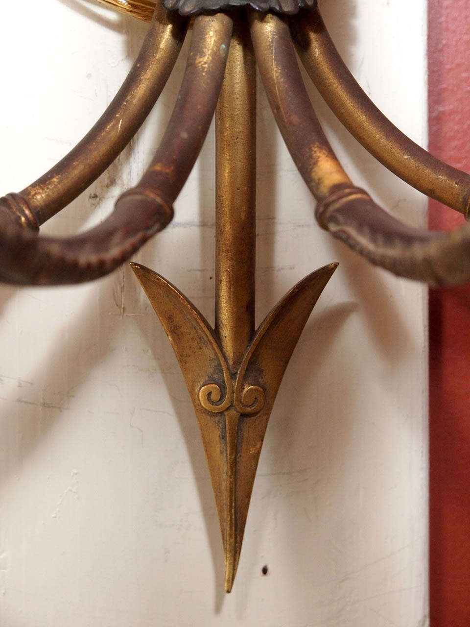 Bronze Pair French Empire Sconces