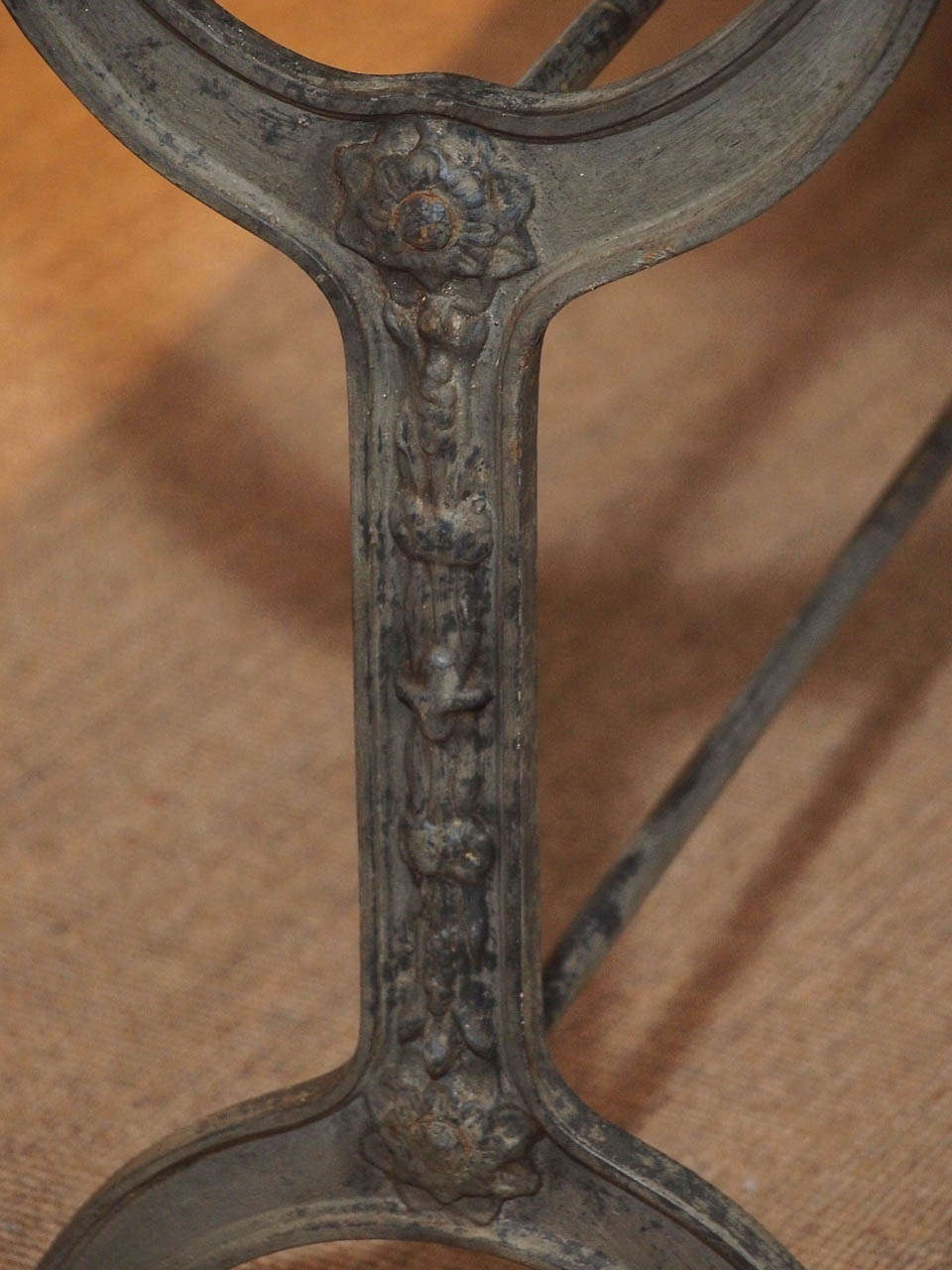 19th Century French Table with a Zinc Top