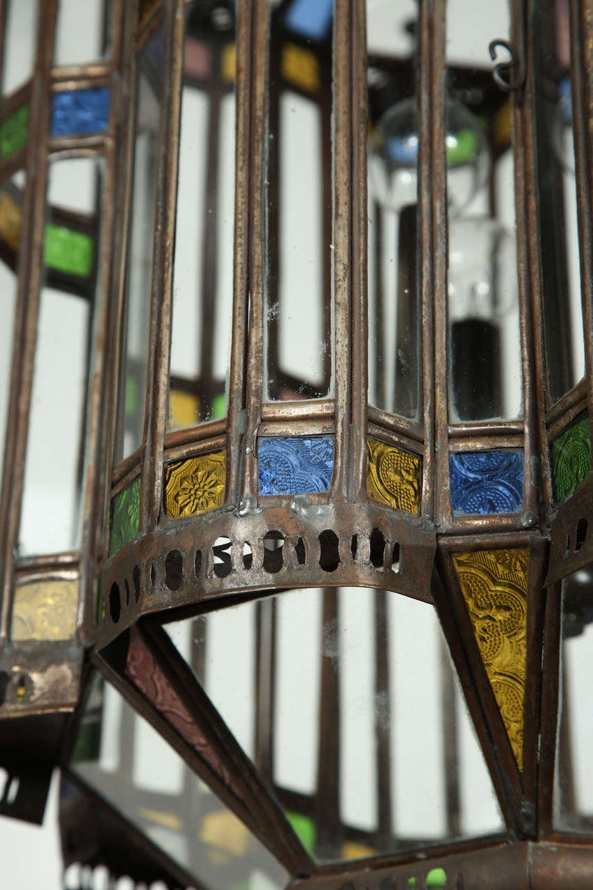 moroccan glass chandelier