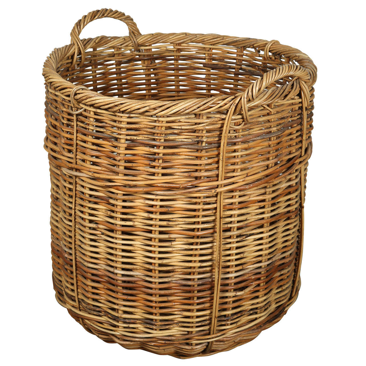 Very Large French Wicker Basket