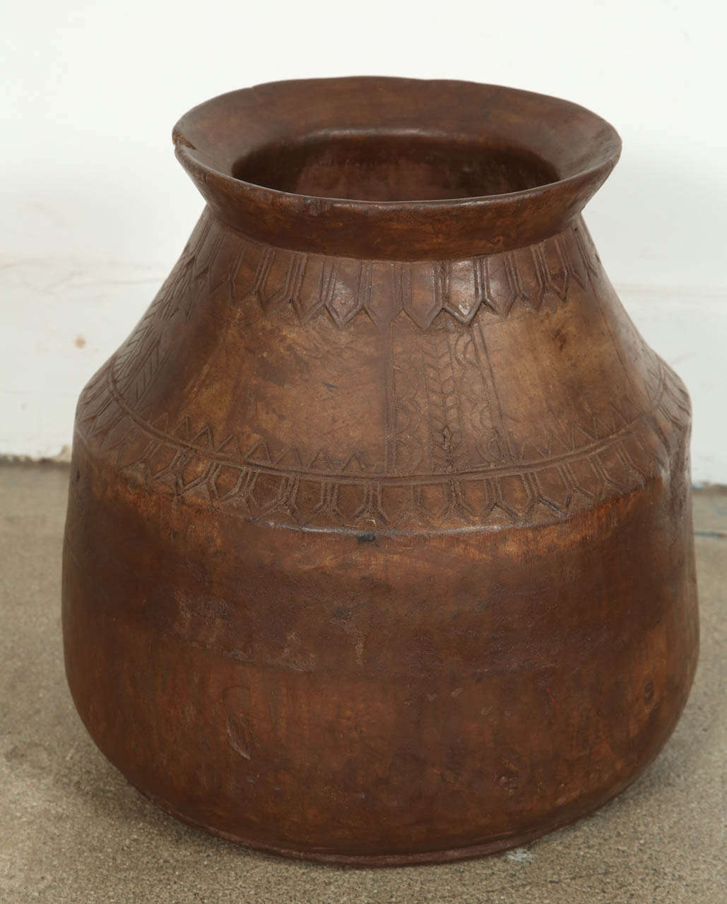 Set of Large 4 Wooden Rice Grinders From India 3