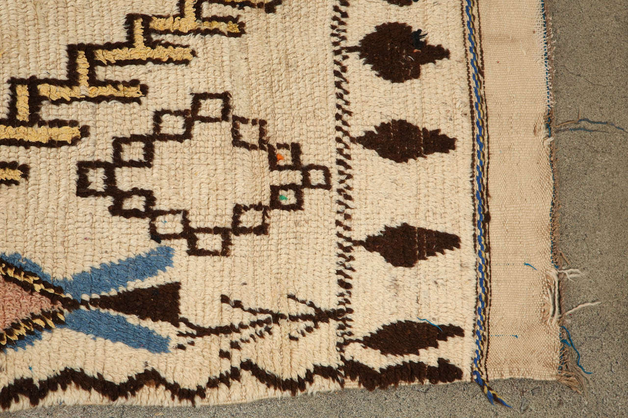 Moroccan Vintage Tribal Rug From Azilal In Good Condition In North Hollywood, CA