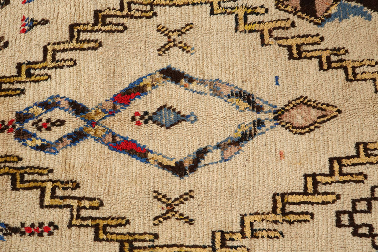 Wool Moroccan Vintage Tribal Rug From Azilal