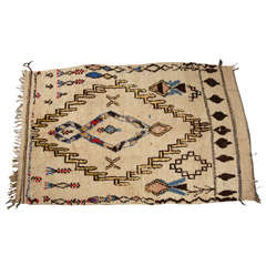 Moroccan Vintage Tribal Rug From Azilal