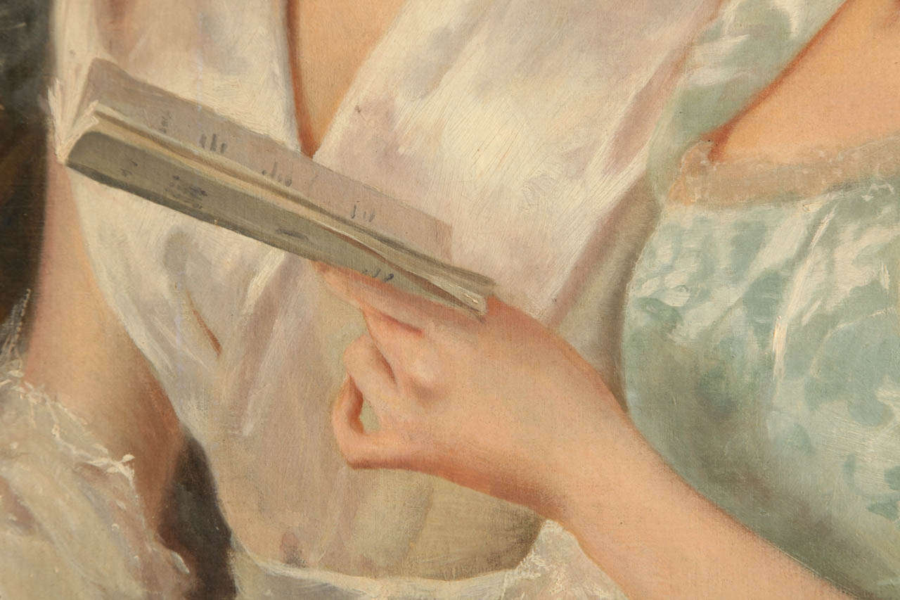 Öl auf Leinwand von Adolfo Belimbau im Angebot 1