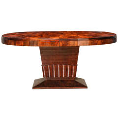 Oval Art Deco Dining Table