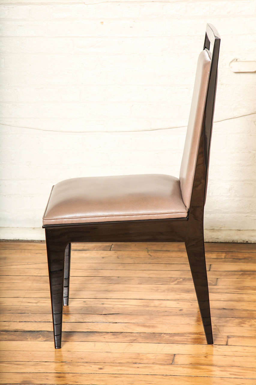 Mid-20th Century Fabulous Suite of Eight Modernist Dining Chairs