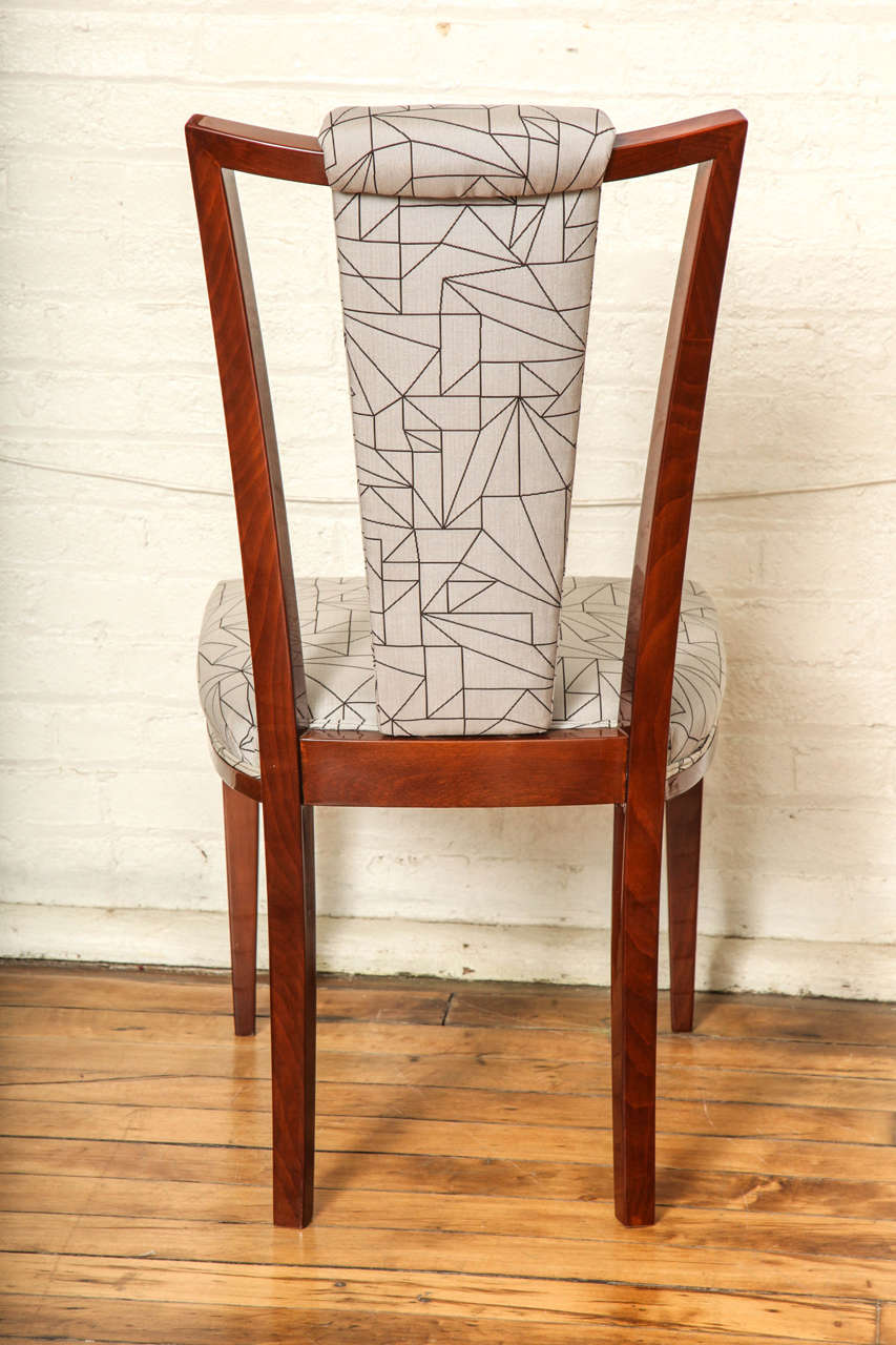 Elegant Suite of Eight Mid-Century Modern Dining Chairs 1