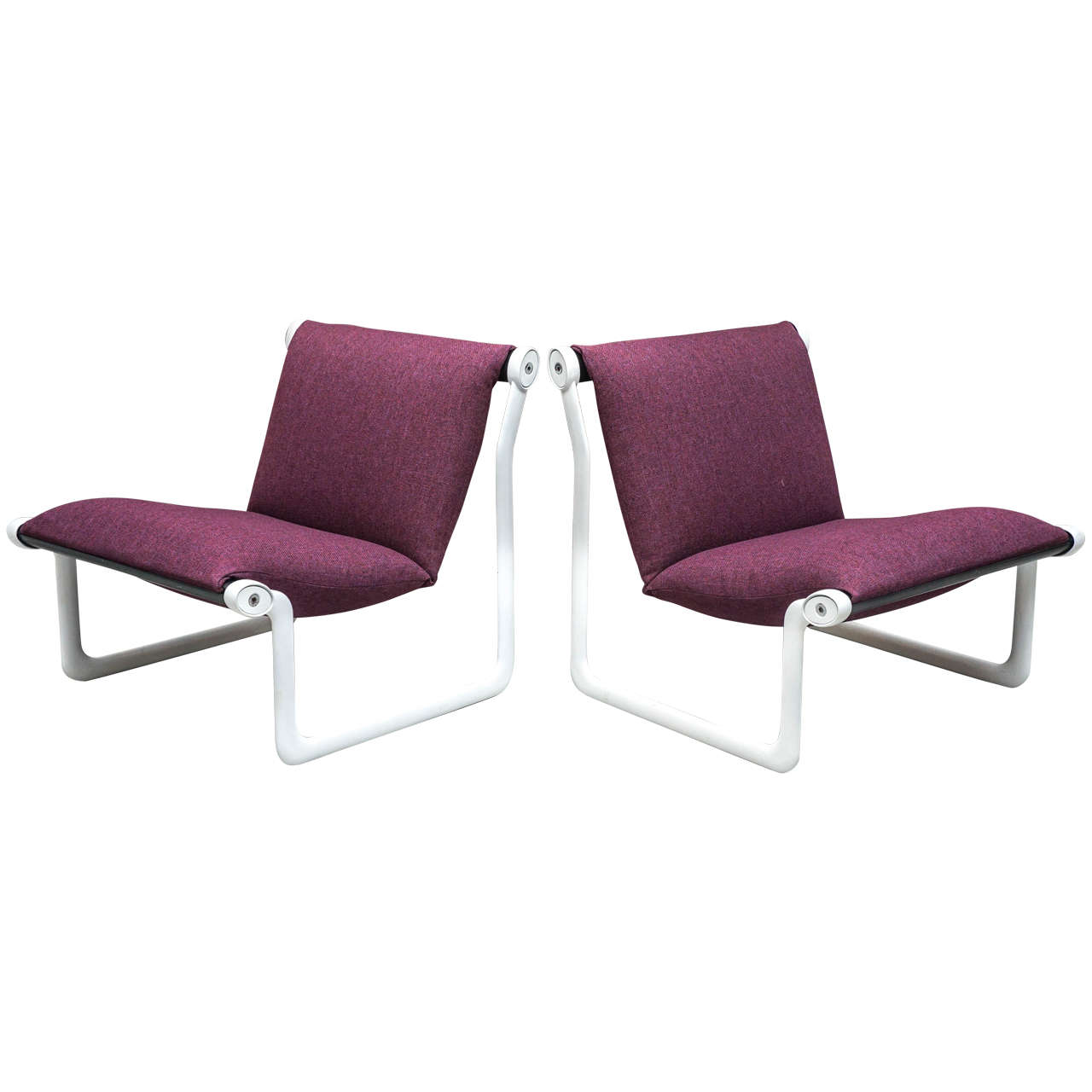 Pair of 1970s Hannah and Morrison Lounge Chairs for Knoll