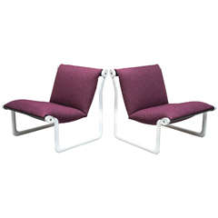 Pair of 1970s Hannah and Morrison Lounge Chairs for Knoll