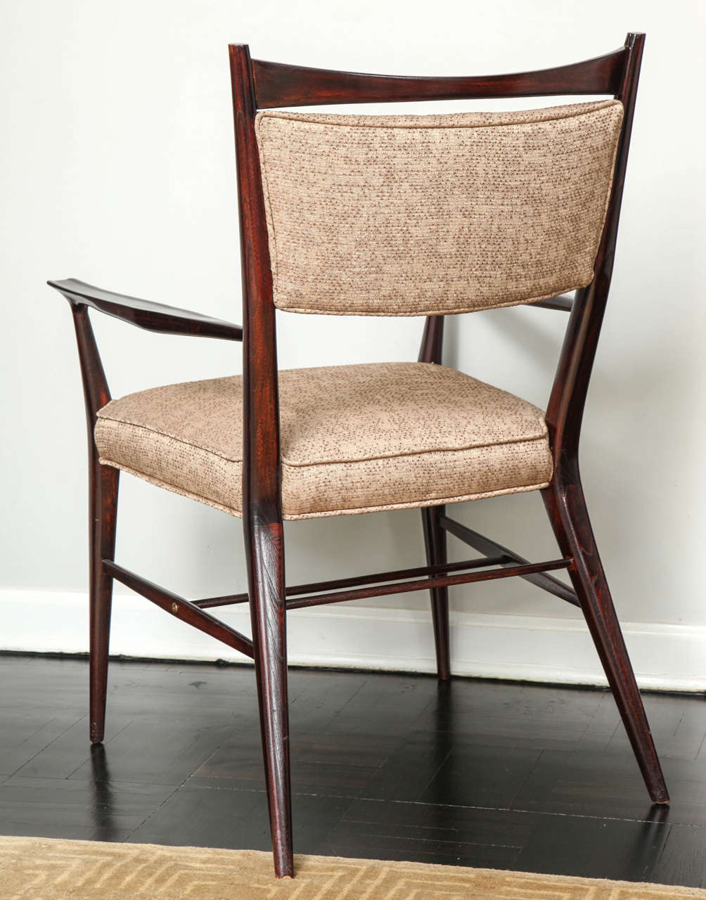 Paul McCobb Mahogany and Brass Dining Chairs 2