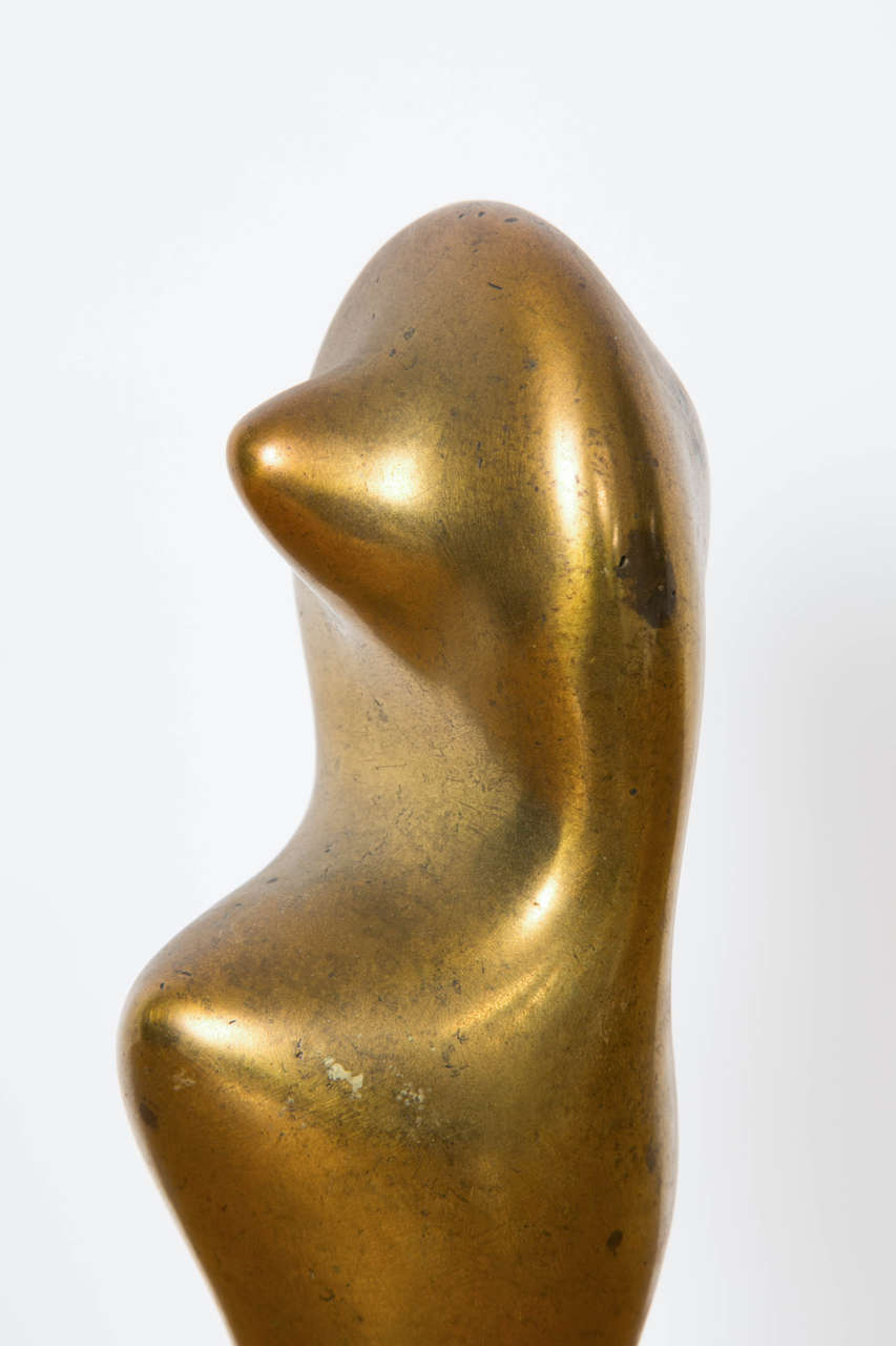 20th Century Jean Hans Arp Bassett Doll 'Poupée Basset' Bronze Sculpture For Sale 1